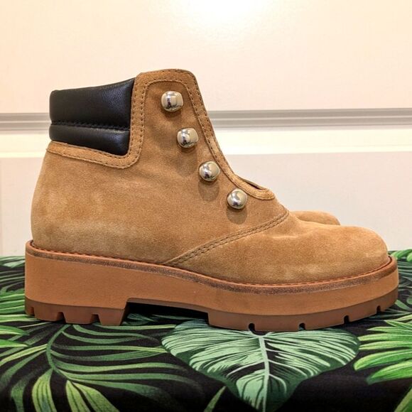 EUC 3.1 Phillip Lim 36 Women's Dylan Silver Hook Lacing Hiking Boot - Picture 10 of 13